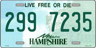 NH license plate 2997235