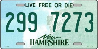 NH license plate 2997273