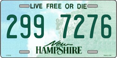 NH license plate 2997276