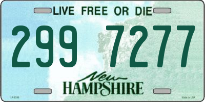 NH license plate 2997277