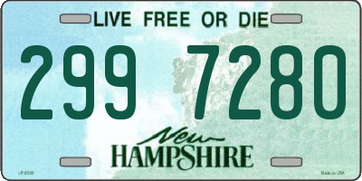 NH license plate 2997280