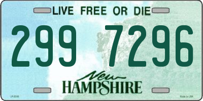 NH license plate 2997296
