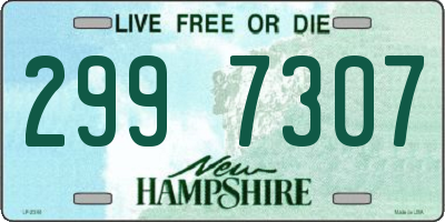 NH license plate 2997307