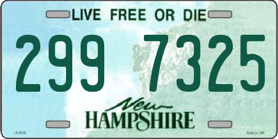 NH license plate 2997325