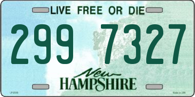 NH license plate 2997327
