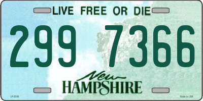NH license plate 2997366