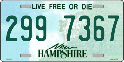 NH license plate 2997367