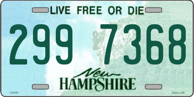 NH license plate 2997368