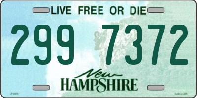 NH license plate 2997372