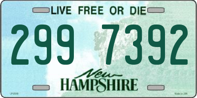 NH license plate 2997392
