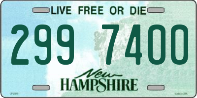 NH license plate 2997400