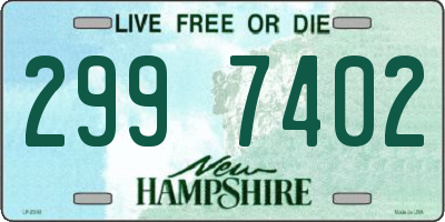 NH license plate 2997402