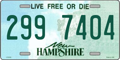 NH license plate 2997404