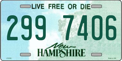 NH license plate 2997406