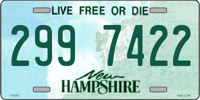 NH license plate 2997422