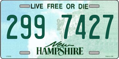 NH license plate 2997427