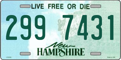 NH license plate 2997431
