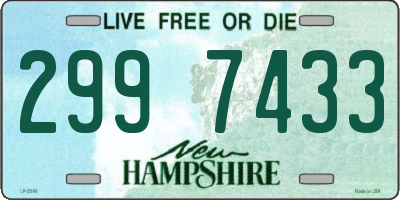 NH license plate 2997433