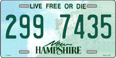 NH license plate 2997435