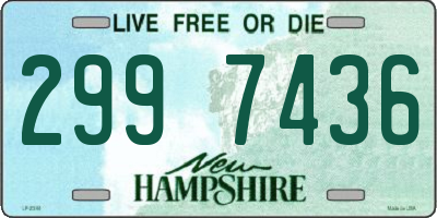 NH license plate 2997436