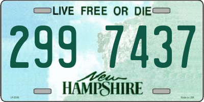 NH license plate 2997437