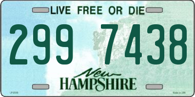 NH license plate 2997438