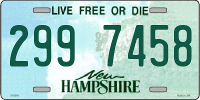 NH license plate 2997458