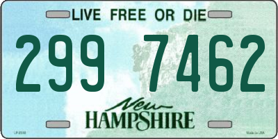 NH license plate 2997462