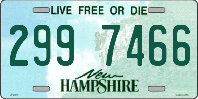 NH license plate 2997466