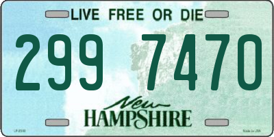NH license plate 2997470