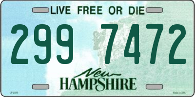 NH license plate 2997472