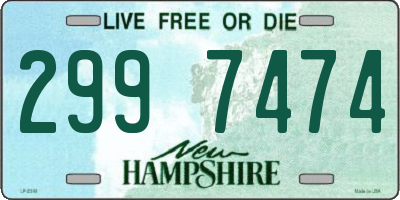 NH license plate 2997474