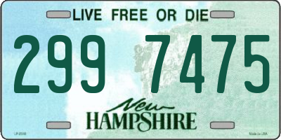 NH license plate 2997475