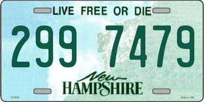NH license plate 2997479
