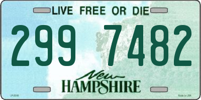 NH license plate 2997482