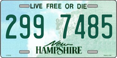 NH license plate 2997485