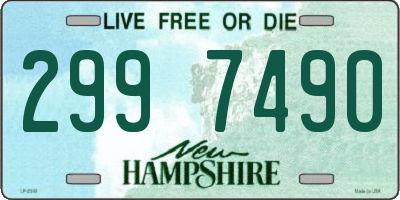NH license plate 2997490