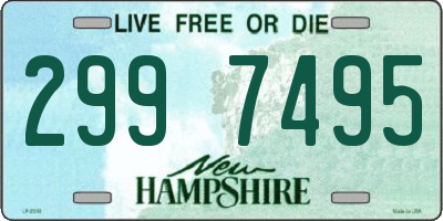 NH license plate 2997495