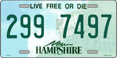 NH license plate 2997497