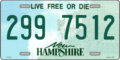 NH license plate 2997512