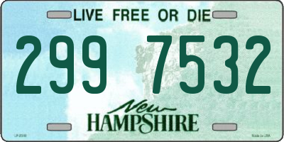 NH license plate 2997532