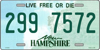 NH license plate 2997572