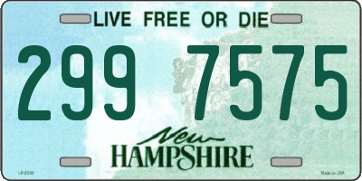 NH license plate 2997575