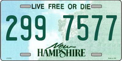NH license plate 2997577