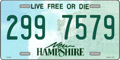 NH license plate 2997579