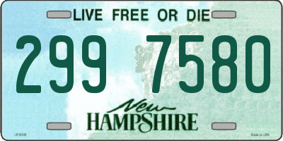 NH license plate 2997580