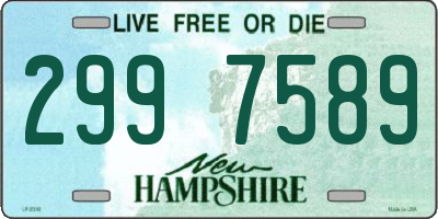 NH license plate 2997589