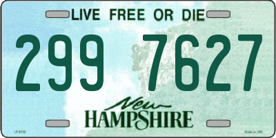 NH license plate 2997627