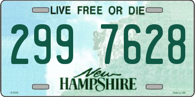 NH license plate 2997628