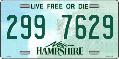 NH license plate 2997629